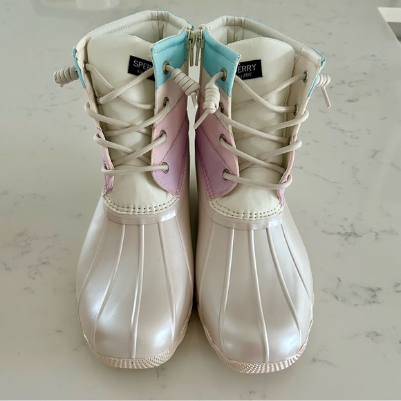 Sperry Kids Pastel Multi Rain Boots - Picture 3 of 10